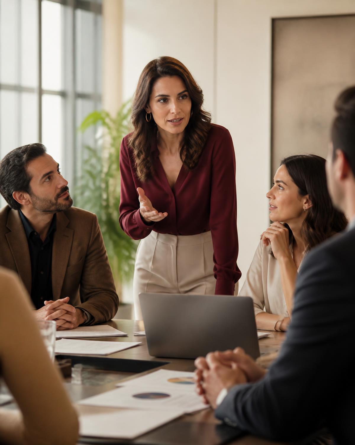 Equipe reunida em ambiente corporativo